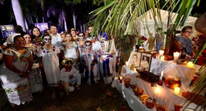Festival de las Ánimas: niñas y niños representan el Pixán Paalal
