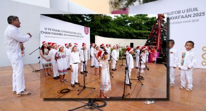 Alumnos de Preescolar y Primaria endulzan las redes interpretando villancicos en Maya | FOTOS