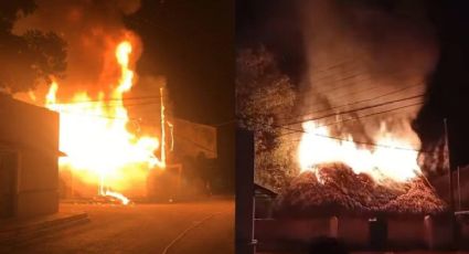 Navidad marcada por incendio en Buctzotz: casa queda reducida a cenizas, esto se sabe