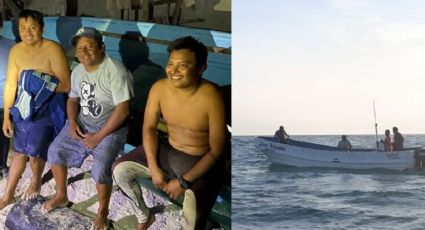 Chicxulub Puerto: rescatan a cuatro pescadores tras quedar a la deriva por falla de motor