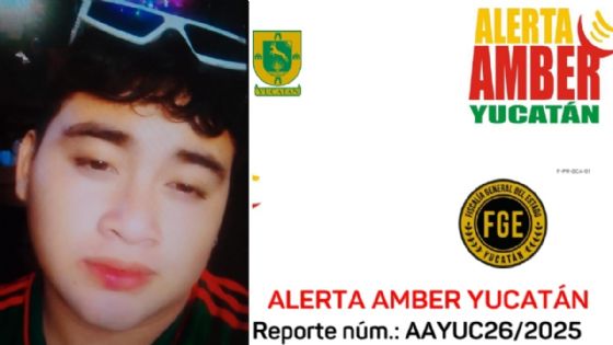 Fernando Ismael de 16 años de edad desaparece en Yucatán; fue visto por última vez en Ticul