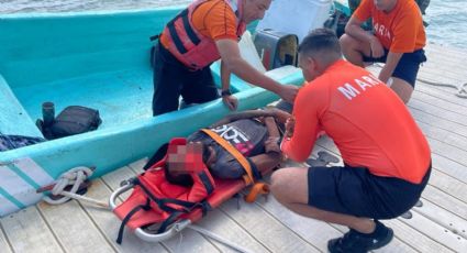 Rescatan a 14 náufragos cubanos frente a Progreso