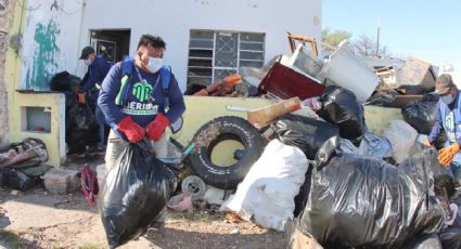 Retiran ocho toneladas de basura acumuladas en predio del centro de Mérida