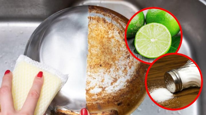 Jugo de limón y sal: el truco casero ideal para dejar tus sartenes quemados como nuevos