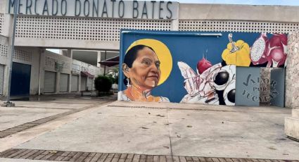 Homenajean a mujeres mayas con mural en el mercado de Valladolid