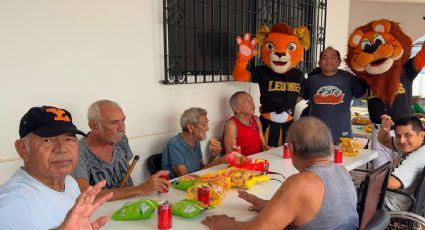 Leones de Yucatán celebran el Día del Abuelo con visita a casa de retiro en Mérida