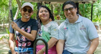 DIF Yucatán lleva a personas con discapacidad visual al Jardín Botánico del CICY