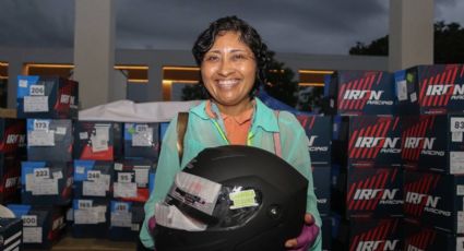 Entregan cascos a repartidores por aplicación; te decimos los requisitos para tener el tuyo