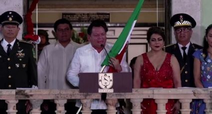 Joaquín Díaz Mena da su primer Grito de Independencia como gobernador de Yucatán