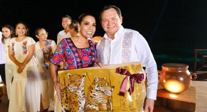 "Que nuestras tierras sigan creciendo": Díaz Mena acompaña a Mara Lezama a su informe de gobierno