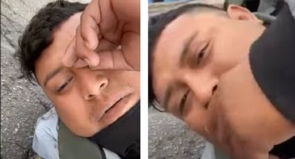 Joven yucateco tiene accidente de tránsito y hace transmisión en vivo para pedir ayuda