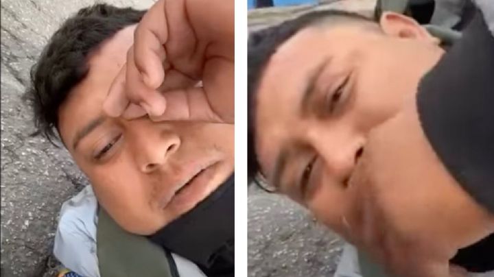 Joven yucateco tiene accidente de tránsito y hace transmisión en vivo para pedir ayuda
