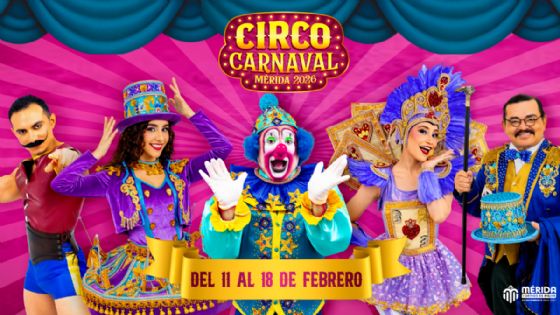 Carnaval de Mérida 2026: cartelera completa para el miércoles 11 de febrero