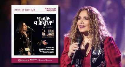 ¿No tienes planes? confirman a Tania Libertad EN VIVO para este 14 de febrero en Mérida