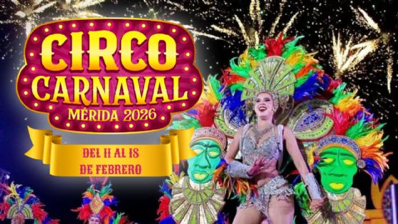 Carnaval de Mérida 2026: cartelera completa para el sábado 14 de febrero