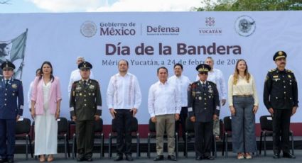 Yucatán reafirma su compromiso con la seguridad y la paz social en el Día de la Bandera