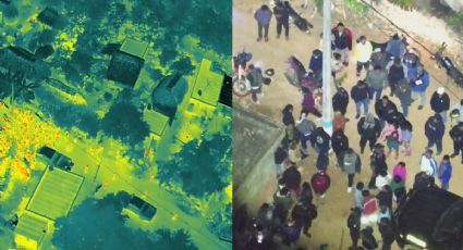 Unidad de drones y binomios caninos rescatan a niño que se extravió en el monte de Temozón