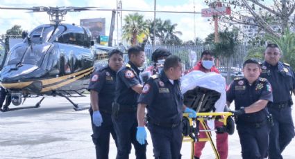 SSP traslada en helicóptero a paciente con cardiopatía desde Tizimín a Mérida | FOTOS