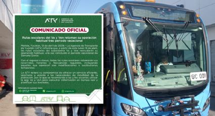 Va y Ven retoma rutas escolares en Mérida tras Semana Santa: estas son las modificaciones
