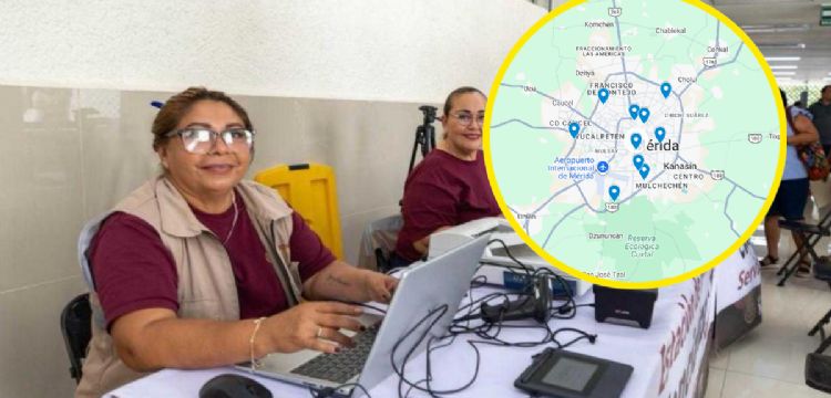 Servicio Universal de Salud: MAPA de módulos para hacer el registro en Yucatán