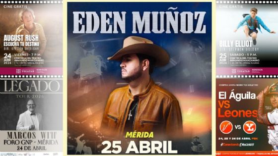 ¿Qué hacer el fin de semana en Mérida? Planes del 24 al 27 de abril en la capital yucateca