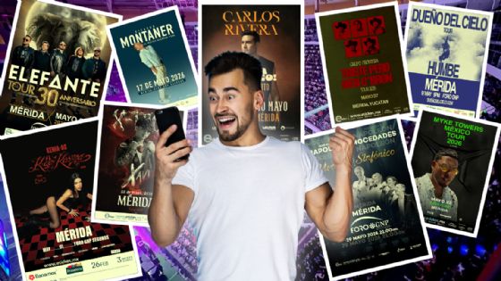 Desde Kenia Os hasta Carlos Rivera | Todos los Conciertos en Mérida en MAYO 2026: fechas y precios