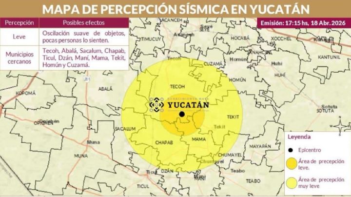 Procivy atiende reportes de sismos al sur de Yucatán