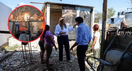 Incendio en Dzunúncan deja a familias sin nada: Alcaldesa de Mérida atiende la situación