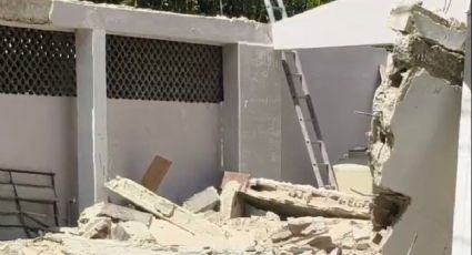 Derrumbe en San Antonio Cinta deja a dos albañiles lesionados; esto es lo que se sabe