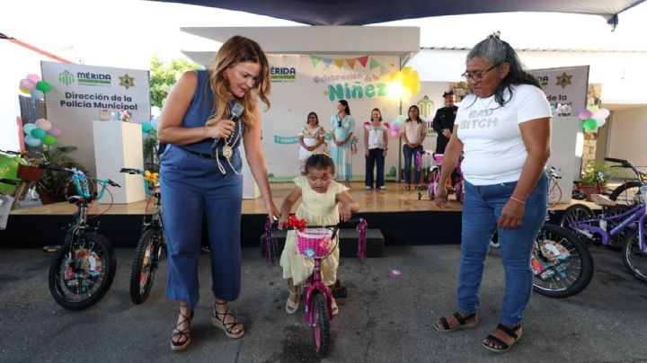 Día del Niño: hijos policías de Mérida celebran con regalos y actividades lúdicas
