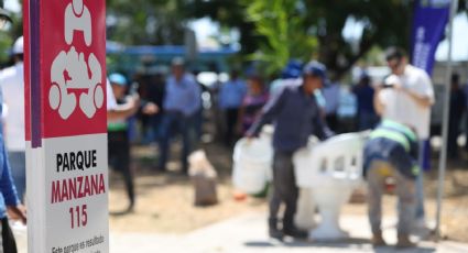 Operación Limpieza: llevan bacheo, desazolve y recuperación de espacios públicos a Manzana 115