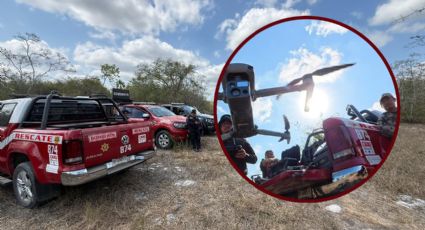 Desaparece adulto mayor en monte de Yucatán y activan operativo con drones y perros de búsqueda