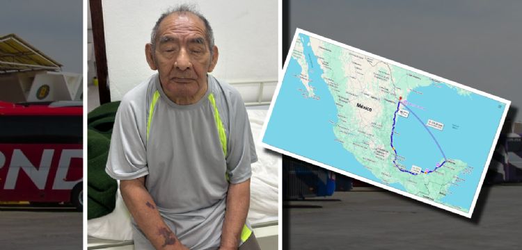 Don Gustavo de 70 años viajó desde Yucatán hasta Tamaulipas y nadie lo recibió: el DIF ya pide apoyo