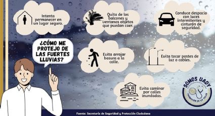 Temporada de lluvias: UADY comparte recomendaciones para prevenir accidentes y enfermedades